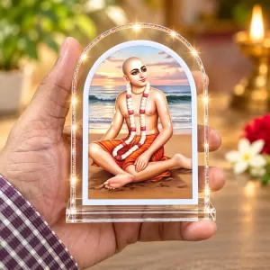 Pravi Shree Chaitannya L Shape Acrylic Showpiece 3 X 3.5 Inch For Home, Office And Car (F175773) Pravi Shree Chaitannya L Shape Acrylic Showpiece 3 X 3.5 Inch For Home, Office And Car (F175773)