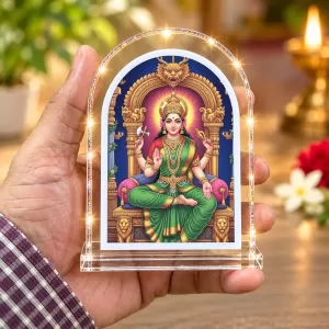 Goddess Tripureswari L Shape Acrylic Showpiece 3 X 3.5 Inch For Home, Office And Car (F175778) Goddess Tripureswari L Shape Acrylic Showpiece 3 X 3.5 Inch For Home, Office And Car (F175778)