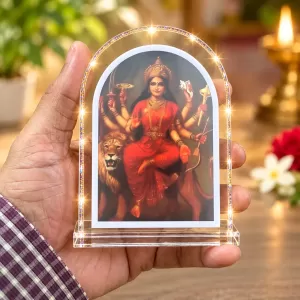 Durga Maa L Shape Acrylic Showpiece 3 X 3.5 Inch For Home, Office And Car (F175780) Durga Maa L Shape Acrylic Showpiece 3 X 3.5 Inch For Home, Office And Car (F175780)