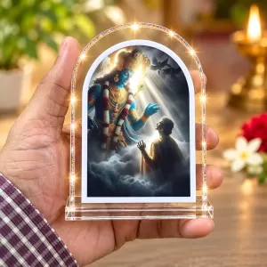 Shree Krishna L Shape Acrylic Showpiece 3 X 3.5 Inch For Home, Office And Car (F175784) Shree Krishna L Shape Acrylic Showpiece 3 X 3.5 Inch For Home, Office And Car (F175784)