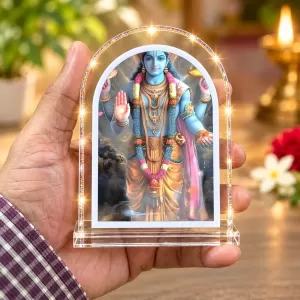 Lord Vishnu L Shape Acrylic Showpiece 3 X 3.5 Inch For Home, Office And Car (F175788) Lord Vishnu L Shape Acrylic Showpiece 3 X 3.5 Inch For Home, Office And Car (F175788)