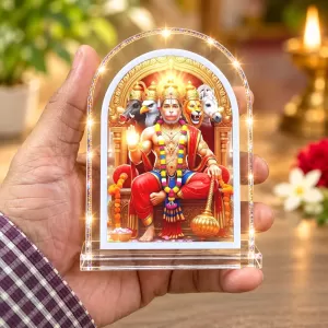 Panchmukhi Hanuman L Shape Acrylic Showpiece 3 X 3.5 Inch For Home, Office And Car (F175789) Panchmukhi Hanuman L Shape Acrylic Showpiece 3 X 3.5 Inch For Home, Office And Car (F175789)