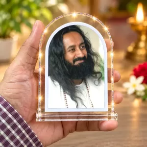 Sri Sri Ravi Shankar L Shape Acrylic Showpiece 3 X 3.5 Inch For Home, Office And Car (F175800) Sri Sri Ravi Shankar L Shape Acrylic Showpiece 3 X 3.5 Inch For Home, Office And Car (F175800)