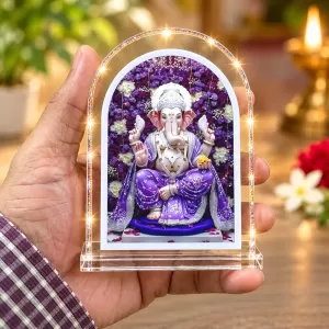 Lord Ganesha L Shape Acrylic Showpiece 3 X 3.5 Inch For Home, Office And Car (F175805) Lord Ganesha L Shape Acrylic Showpiece 3 X 3.5 Inch For Home, Office And Car (F175805)