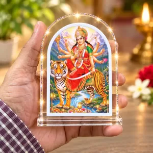 Durga Maa L Shape Acrylic Showpiece 3 X 3.5 Inch For Home, Office And Car (F175810) Durga Maa L Shape Acrylic Showpiece 3 X 3.5 Inch For Home, Office And Car (F175810)