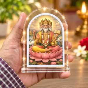 Lord Brahma L Shape Acrylic Showpiece 3 X 3.5 Inch For Home, Office And Car (F175811) Lord Brahma L Shape Acrylic Showpiece 3 X 3.5 Inch For Home, Office And Car (F175811)