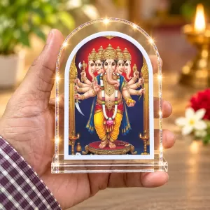 Panchamuk L Shape Acrylic Showpiece 3 X 3.5 Inch For Home, Office And Car (F175812) Panchamuk L Shape Acrylic Showpiece 3 X 3.5 Inch For Home, Office And Car (F175812)