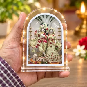 Radha Krishna L Shape Acrylic Showpiece 3 X 3.5 Inch For Home, Office And Car (F175816) Radha Krishna L Shape Acrylic Showpiece 3 X 3.5 Inch For Home, Office And Car (F175816)
