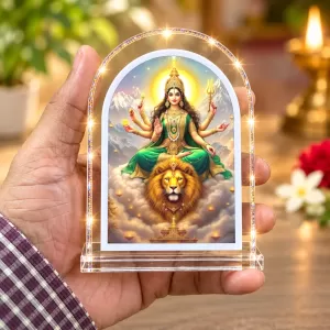 Durga Maa L Shape Acrylic Showpiece 3 X 3.5 Inch For Home, Office And Car (F175820) Durga Maa L Shape Acrylic Showpiece 3 X 3.5 Inch For Home, Office And Car (F175820)