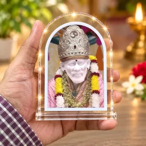 Shirdi Sai Baba L Shape Acrylic Showpiece 3 X 3.5 Inch For Home, Office And Car (F175825) Shirdi Sai Baba L Shape Acrylic Showpiece 3 X 3.5 Inch For Home, Office And Car (F175825)