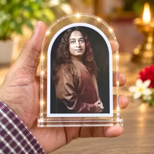 Paramahansa Yogananda L Shape Acrylic Showpiece 3 X 3.5 Inch For Home, Office And Car (F175830) Paramahansa Yogananda L Shape Acrylic Showpiece 3 X 3.5 Inch For Home, Office And Car (F175830)