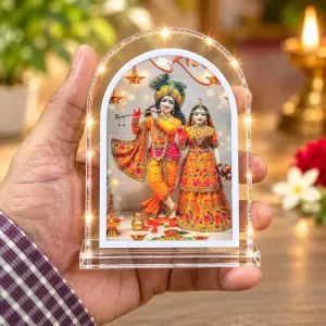 Radha Krishna L Shape Acrylic Showpiece 3 X 3.5 Inch For Home, Office And Car (F175834) Radha Krishna L Shape Acrylic Showpiece 3 X 3.5 Inch For Home, Office And Car (F175834)