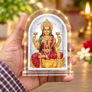Goddess Lakshmi L Shape Acrylic Showpiece 3 X 3.5 Inch For Home, Office And Car (F175835) Goddess Lakshmi L Shape Acrylic Showpiece 3 X 3.5 Inch For Home, Office And Car (F175835)