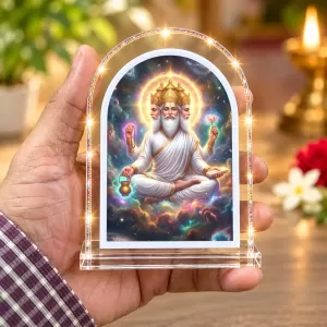 Lord Brahma L Shape Acrylic Showpiece 3 X 3.5 Inch For Home, Office And Car (F175845) Lord Brahma L Shape Acrylic Showpiece 3 X 3.5 Inch For Home, Office And Car (F175845)