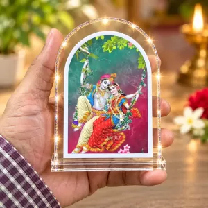 Radha Krishna L Shape Acrylic Showpiece 3 X 3.5 Inch For Home, Office And Car (F175847) Radha Krishna L Shape Acrylic Showpiece 3 X 3.5 Inch For Home, Office And Car (F175847)