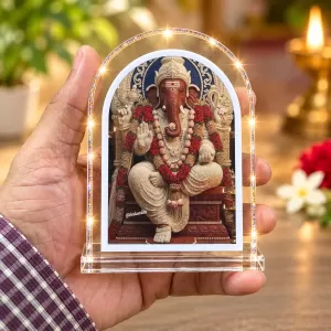 Lord Ganesha L Shape Acrylic Showpiece 3 X 3.5 Inch For Home, Office And Car (F175854) Lord Ganesha L Shape Acrylic Showpiece 3 X 3.5 Inch For Home, Office And Car (F175854)