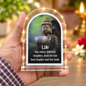 Buddha L Shape Acrylic Showpiece 3 X 3.5 Inch For Home, Office And Car (F175857) Buddha L Shape Acrylic Showpiece 3 X 3.5 Inch For Home, Office And Car (F175857)