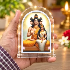 Lord Dattatreya L Shape Acrylic Showpiece 3 X 3.5 Inch For Home, Office And Car (F175860) Lord Dattatreya L Shape Acrylic Showpiece 3 X 3.5 Inch For Home, Office And Car (F175860)