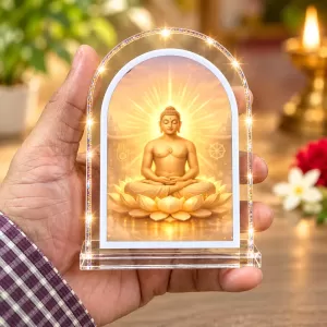 Buddha L Shape Acrylic Showpiece 3 X 3.5 Inch For Home, Office And Car (F175862) Buddha L Shape Acrylic Showpiece 3 X 3.5 Inch For Home, Office And Car (F175862)