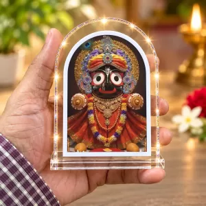 Lord Jagannath L Shape Acrylic Showpiece 3 X 3.5 Inch For Home, Office And Car (F175864) Lord Jagannath L Shape Acrylic Showpiece 3 X 3.5 Inch For Home, Office And Car (F175864)