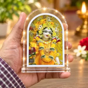Radha Rani L Shape Acrylic Showpiece 3 X 3.5 Inch For Home, Office And Car (F175865)