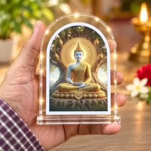 Buddha L Shape Acrylic Showpiece 3 X 3.5 Inch For Home, Office And Car (F175869) Buddha L Shape Acrylic Showpiece 3 X 3.5 Inch For Home, Office And Car (F175869)