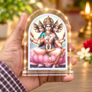 Mata Gayatree L Shape Acrylic Showpiece 3 X 3.5 Inch For Home, Office And Car (F175871) Mata Gayatree L Shape Acrylic Showpiece 3 X 3.5 Inch For Home, Office And Car (F175871)