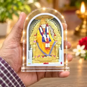 Shirdi Sai Baba L Shape Acrylic Showpiece 3 X 3.5 Inch For Home, Office And Car (F175873) Shirdi Sai Baba L Shape Acrylic Showpiece 3 X 3.5 Inch For Home, Office And Car (F175873)