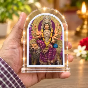 Durga Maa L Shape Acrylic Showpiece 3 X 3.5 Inch For Home, Office And Car (F175874) Durga Maa L Shape Acrylic Showpiece 3 X 3.5 Inch For Home, Office And Car (F175874)