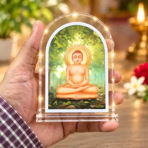 Lord Buddha L Shape Acrylic Showpiece 3 X 3.5 Inch For Home, Office And Car (F175878) Lord Buddha L Shape Acrylic Showpiece 3 X 3.5 Inch For Home, Office And Car (F175878)