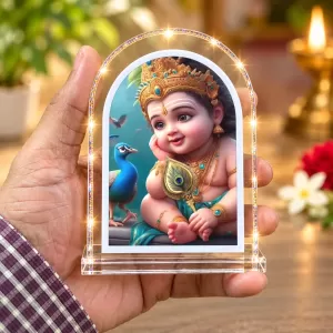 Lord Krishna L Shape Acrylic Showpiece 3 X 3.5 Inch For Home, Office And Car (F175892) Lord Krishna L Shape Acrylic Showpiece 3 X 3.5 Inch For Home, Office And Car (F175892)