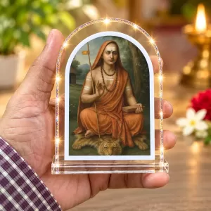 Adi Shankaracharya L Shape Acrylic Showpiece 3 X 3.5 Inch For Home, Office And Car (F175895)