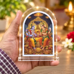 God Narayan And Lakshmi L Shape Acrylic Showpiece 3 X 3.5 Inch For Home, Office And Car (F175900) God Narayan And Lakshmi L Shape Acrylic Showpiece 3 X 3.5 Inch For Home, Office And Car (F175900)