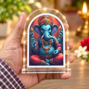 Lord Ganesha L Shape Acrylic Showpiece 3 X 3.5 Inch For Home, Office And Car (F175902) Lord Ganesha L Shape Acrylic Showpiece 3 X 3.5 Inch For Home, Office And Car (F175902)