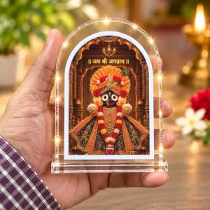 Lord Jagannath L Shape Acrylic Showpiece 3 X 3.5 Inch For Home, Office And Car (F175906) Lord Jagannath L Shape Acrylic Showpiece 3 X 3.5 Inch For Home, Office And Car (F175906)