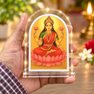 Goddess Lakshmi L Shape Acrylic Showpiece 3 X 3.5 Inch For Home, Office And Car (F175922) Goddess Lakshmi L Shape Acrylic Showpiece 3 X 3.5 Inch For Home, Office And Car (F175922)