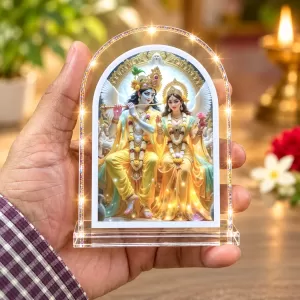 Radha Krishna L Shape Acrylic Showpiece 3 X 3.5 Inch For Home, Office And Car (F175927) Radha Krishna L Shape Acrylic Showpiece 3 X 3.5 Inch For Home, Office And Car (F175927)
