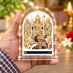 Durga Maa L Shape Acrylic Showpiece 3 X 3.5 Inch For Home, Office And Car (F175936) Durga Maa L Shape Acrylic Showpiece 3 X 3.5 Inch For Home, Office And Car (F175936)