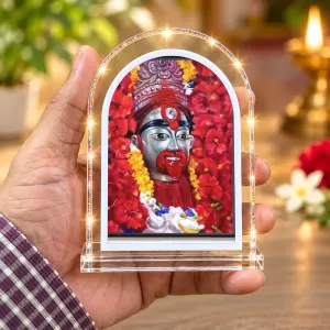 Kali Maa L Shape Acrylic Showpiece 3 X 3.5 Inch For Home, Office And Car (F175941)