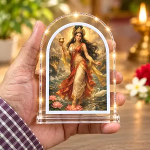 Goddess Ganaga L Shape Acrylic Showpiece 3 X 3.5 Inch For Home, Office And Car (F175942) Goddess Ganaga L Shape Acrylic Showpiece 3 X 3.5 Inch For Home, Office And Car (F175942)