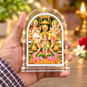 Maa Lakshmi L Shape Acrylic Showpiece 3 X 3.5 Inch For Home, Office And Car (F175944) Maa Lakshmi L Shape Acrylic Showpiece 3 X 3.5 Inch For Home, Office And Car (F175944)