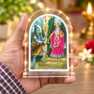 Maa Durga L Shape Acrylic Showpiece 3 X 3.5 Inch For Home, Office And Car (F175945) Maa Durga L Shape Acrylic Showpiece 3 X 3.5 Inch For Home, Office And Car (F175945)