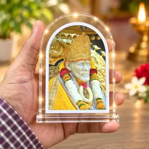 Shirdi Sai Baba L Shape Acrylic Showpiece 3 X 3.5 Inch For Home, Office And Car (F175950) Shirdi Sai Baba L Shape Acrylic Showpiece 3 X 3.5 Inch For Home, Office And Car (F175950)