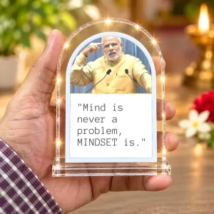 Narendra Modi L Shape Acrylic Showpiece 3 X 3.5 Inch For Home, Office And Car (F175951) Narendra Modi L Shape Acrylic Showpiece 3 X 3.5 Inch For Home, Office And Car (F175951)