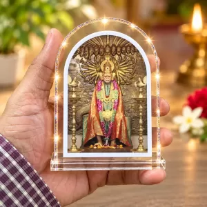 Shree Swami Samarth L Shape Acrylic Showpiece 3 X 3.5 Inch For Home, Office And Car (F175962) Shree Swami Samarth L Shape Acrylic Showpiece 3 X 3.5 Inch For Home, Office And Car (F175962)