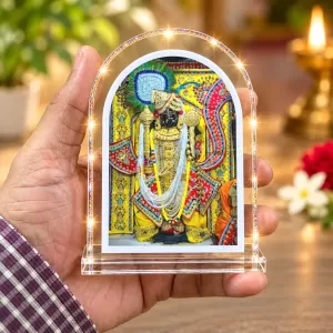 Lord Dwarikadhish L Shape Acrylic Showpiece 3 X 3.5 Inch For Home, Office And Car (F175965) Lord Dwarikadhish L Shape Acrylic Showpiece 3 X 3.5 Inch For Home, Office And Car (F175965)