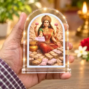Goddess Lakshmi L Shape Acrylic Showpiece 3 X 3.5 Inch For Home, Office And Car (F175971) Goddess Lakshmi L Shape Acrylic Showpiece 3 X 3.5 Inch For Home, Office And Car (F175971)