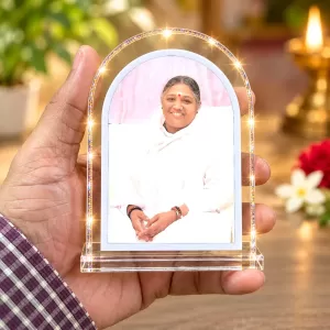 Mata Amritanandamayi L Shape Acrylic Showpiece 3 X 3.5 Inch For Home, Office And Car (F175980) Mata Amritanandamayi L Shape Acrylic Showpiece 3 X 3.5 Inch For Home, Office And Car (F175980)