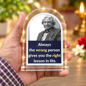 A. P. J. Abdul Kalam L Shape Acrylic Showpiece 3 X 3.5 Inch For Home, Office And Car (F175982) A. P. J. Abdul Kalam L Shape Acrylic Showpiece 3 X 3.5 Inch For Home, Office And Car (F175982)