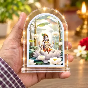Shree Krishna L Shape Acrylic Showpiece 3 X 3.5 Inch For Home, Office And Car (F175985) Shree Krishna L Shape Acrylic Showpiece 3 X 3.5 Inch For Home, Office And Car (F175985)